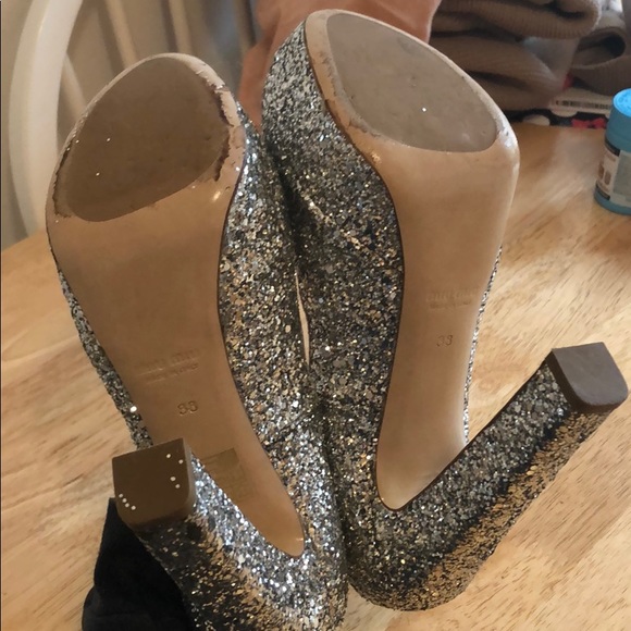 Miu Miu sparkle heels - Picture 3 of 6